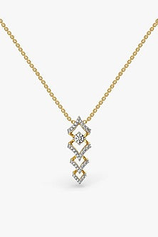 Gold Plated Lab-Grown Diamond Pendant Necklace