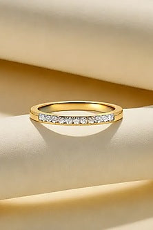 Gold Plated Lab-Grown Diamond Ring