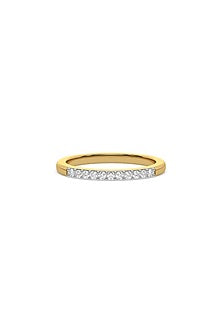 Gold Plated Lab-Grown Diamond Ring