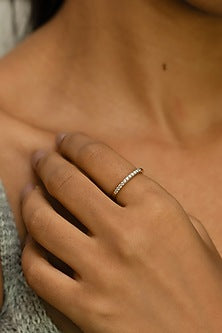 Gold Plated Lab-Grown Diamond Ring