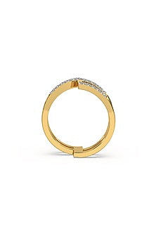 Gold Plated Lab-Grown Diamond Cocktail Ring