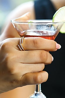 Gold Plated Lab-Grown Diamond Cocktail Ring