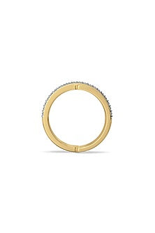 Gold Plated Lab-Grown Diamond Cocktail Ring