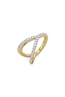 Two-Tone Finish Lab-Grown Diamond Interlock Ring