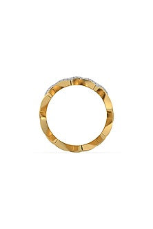 Gold Plated Lab-Grown Diamond Cocktail Ring