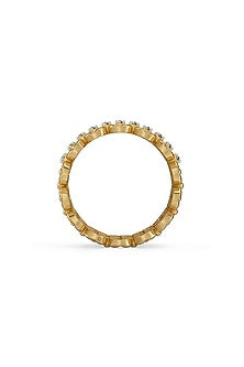 Gold Plated Lab-Grown Diamond Cocktail Ring