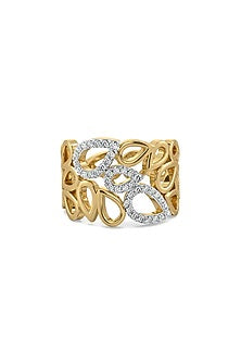 Gold Plated Lab-Grown Diamond Cocktail Ring