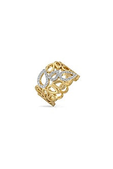 Gold Plated Lab-Grown Diamond Cocktail Ring