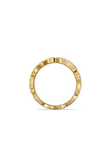 Gold Plated Lab-Grown Diamond Cocktail Ring