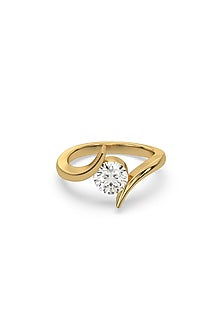 Gold Plated Lab-Grown Diamond Ring