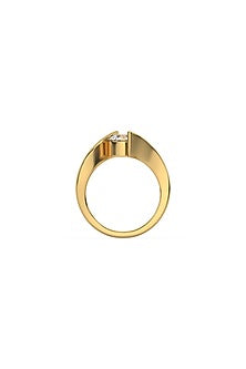 Gold Plated Lab-Grown Diamond Ring