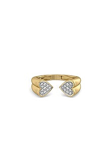 Gold Plated Lab-Grown Diamond Loop Ring