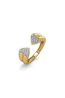 Gold Plated Lab-Grown Diamond Loop Ring