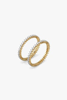 Gold Plated Lab-Grown Diamond Stackable Ring