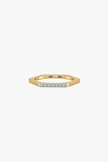 Gold Plated Lab-Grown Diamond Cluster Ring