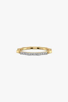 Gold Plated Lab-Grown Diamond Ring
