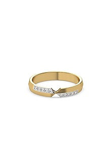 Gold Plated Lab-Grown Diamond Ring