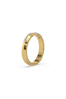 Gold Plated Lab-Grown Diamond Ring