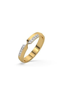 Gold Plated Lab-Grown Diamond Ring