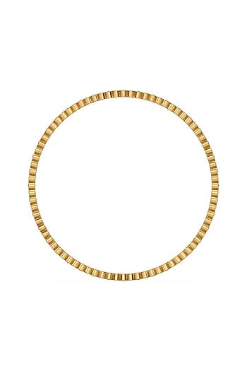 Gold Plated Lab-Grown Diamond Bangle In Silver