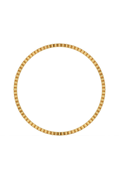 Gold Plated Lab-Grown Diamond Bangle In Silver