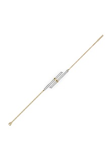 Gold Plated Lab-Grown Diamond Bracelet In Silver