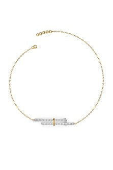 Gold Plated Lab-Grown Diamond Bracelet In Silver