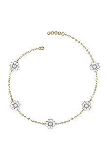 Gold Plated Lab-Grown Diamond Bracelet In Silver