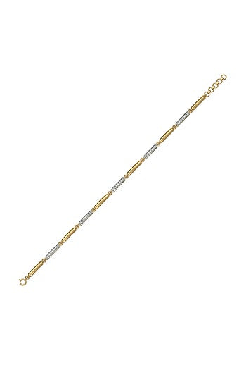 Rose Gold Plated Diamond Simplicity Spark Tennis Bracelet