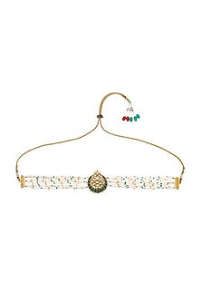 Gold Finish Kundan Choker Necklace