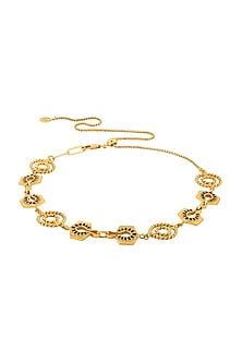 Gold Finish Brass Choker Necklace