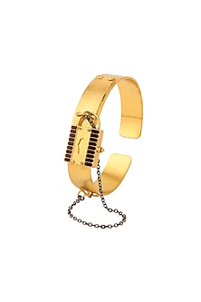 Gold Finish Brass Cuff