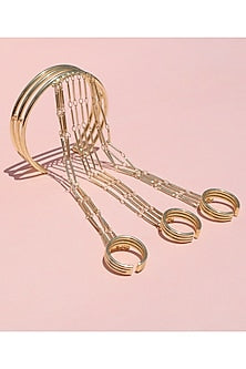 Gold Plated Brass Hathphool