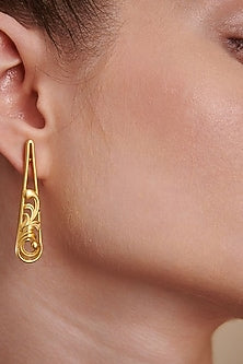 Gold Plated Floral Stud Earrings