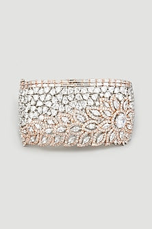 Two Tone Finish Handcrafted Bangle In Sterling Silver
