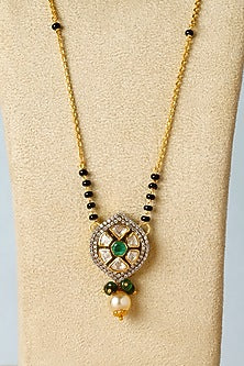White Finish Moissanite Temple Necklace In Sterling Silver
