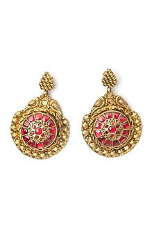 Gold Finish Stud Earrings