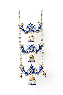 Gold Finish Tiered Necklace