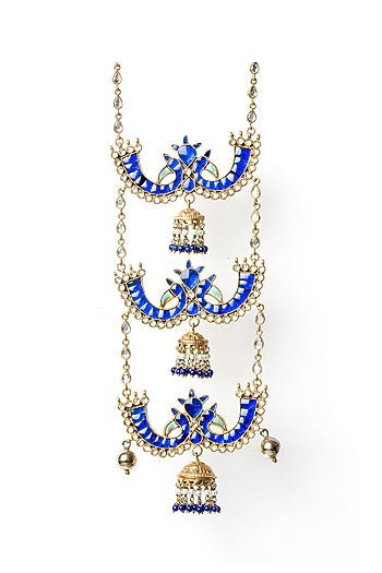 Gold Finish Tiered Necklace