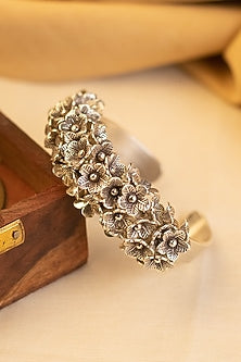 White Finish Bangle In Sterling Silver