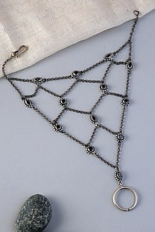 White Finish Onyx Stone Bracelet In Sterling Silver