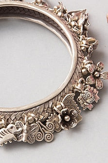 Silver Finish Bangle In Sterling Silver