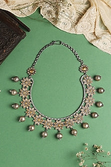 Two-Tone Finish Necklace In Sterling Silver