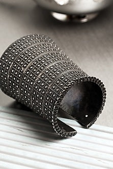 Silver Finish Cuff In Sterling Silver