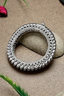 Silver Finish Shindeshahi Bangle In Sterling Silver