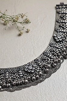 White Finish CZ Stone Anklets In Sterling Silver