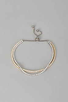 White Finish Zircon Tennis Bracelet In Sterling Silver