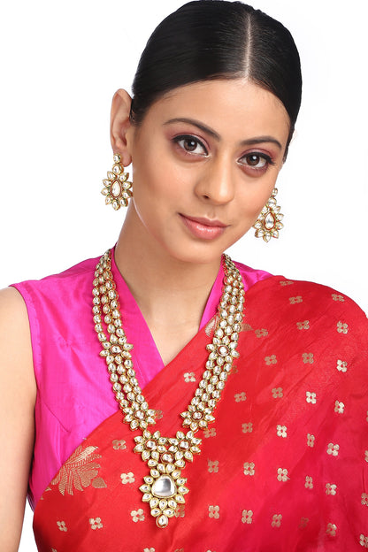 Gold Plated Meenakari Necklace Set