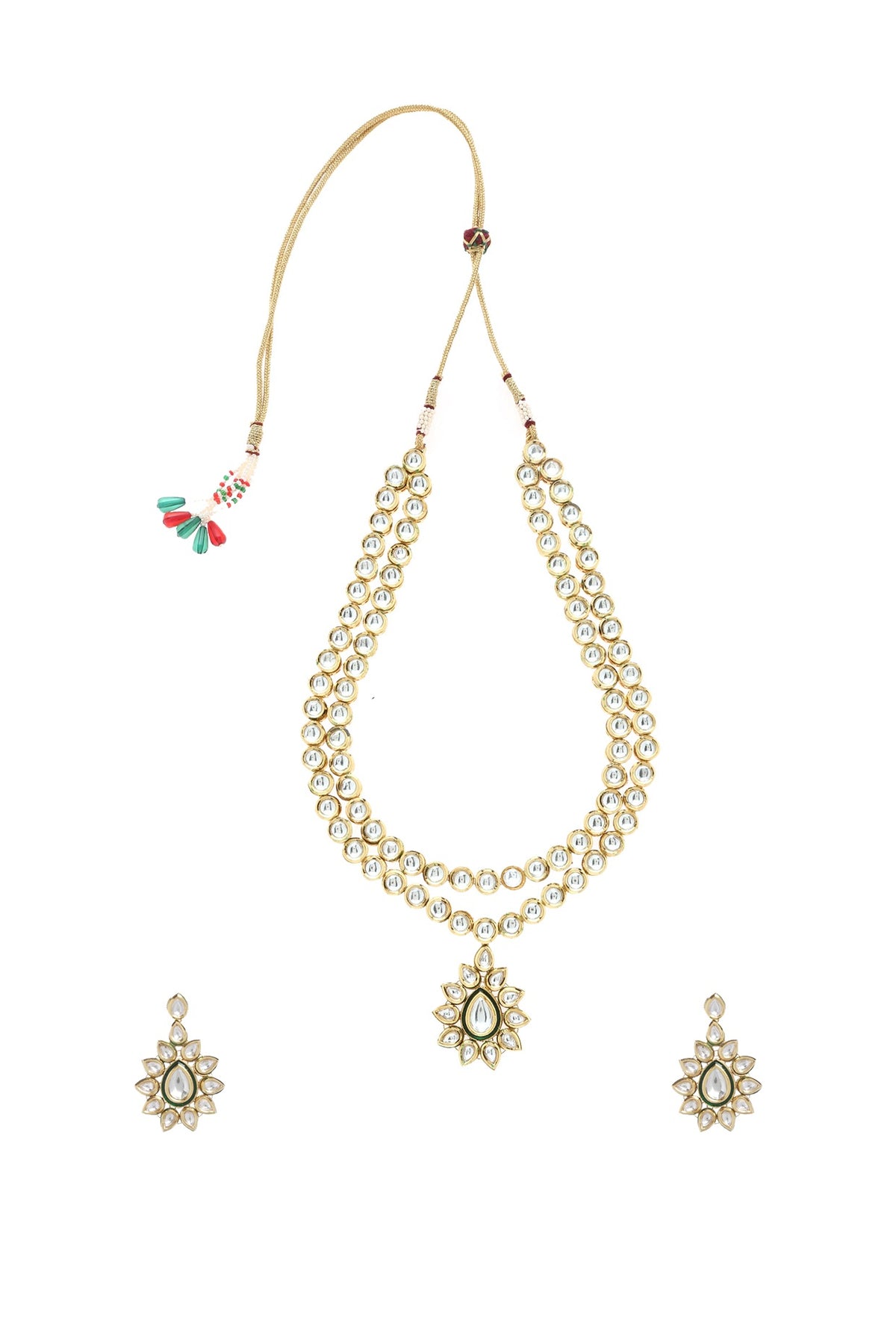 Gold Plated Meenakari Necklace Set