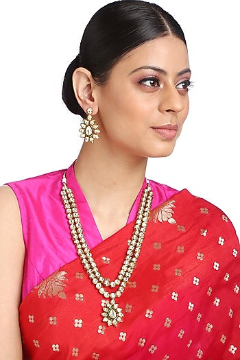 Gold Plated Meenakari Necklace Set